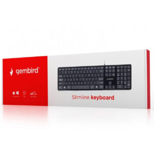 Gembird Chocolate Tastatur US Tastenlayout schwarz KB-MCH-02