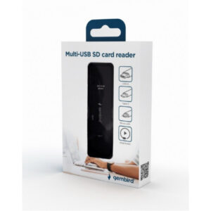 Gembird Multi-USB SD Card Reader schwarz UHB-CR3IN1-01