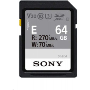 Sony SDXC E series 64GB UHS-II Class 10 U3 V30 - SFE64