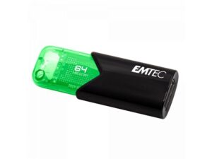 Clé USB  64GB EMTEC B110 Click Easy (Vert) USB 3.2 (20MB/s)