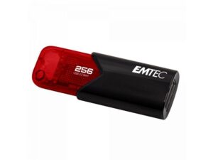 Clé USB  256GB EMTEC B110 Click Easy (Rouge) USB 3.2 (20MB/s)