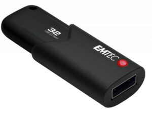 Clé USB  32GB EMTEC B120 Click Secure USB 3.2 (100MB/s)