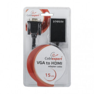 CableXpert Adaptateur VGA vers HDMI / Audio Noir A-VGA-HDMI-01