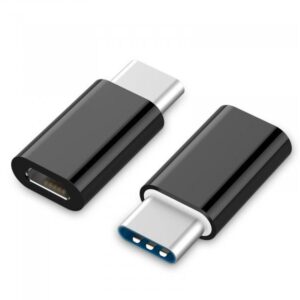 Adaptateur CableXpert USB 2.0 Type-C (CM / AF) noir A-USB2-CMmF-01