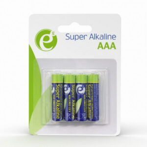 EnerGenie Pile alcaline AAA LR03 - Pack de 4 - EG-BA-AAA4-01