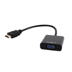 CableXpert Adaptateur HDMI vers VGA / Audio à port unique noir A-HDMI-VGA-03