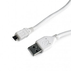 CableXpert Câble Micro-USB 1 m couleur blanc CCP-mUSB2-AMBM-W-1M
