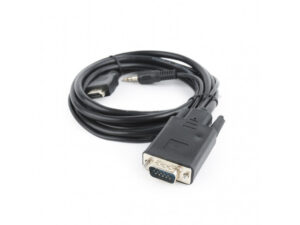 CableXpert Single Port HDMI to VGA / Audio Adapter Black A-HDMI-VGA-03-6