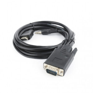 CableXpert Adaptateur HDMI vers VGA / Audio à port unique noir A-HDMI-VGA-03-6