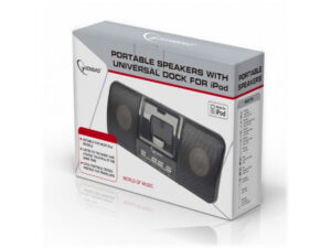 Gembird Haut-parleurs portables avec station d?accueil universelle pour iPhone et iPod - SPK321i