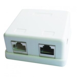 CableXpert Prise de connexion LAN 2 ports sur plâtre NCAC-HS-SMB2
