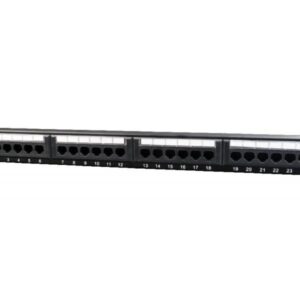 CableXpert Cat.5E panel de conexión de 24 puertos administración de cables trasera NPP-C524CM-001