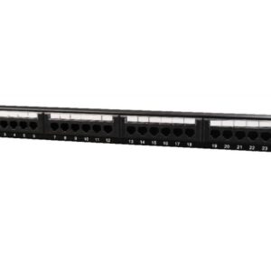 Panneau de brassage CableXpert Cat.6 24 ports avec gestion de câble arrière. NPP-C624CM-001
