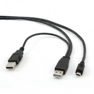 Câble adaptateur CableXpert Dual USB A vers Mini-USB 0