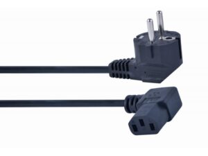 Câble CableXpert IEC Testé VDE Connecteur coudé de 1