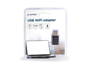 Gembird Adaptateur Wi-Fi USB AC1300 bi-bande compact WNP-UA1300-01