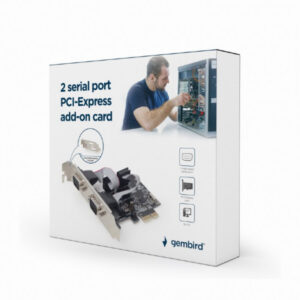 Gembird Carte 2 ports serie type PCI-Express SPC-22