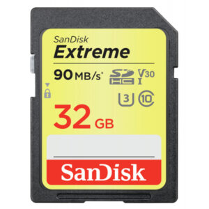 SanDisk Extreme SDHC Video 32GB 90MBs V30 2P. SDSDXVE-032G-GNCI2