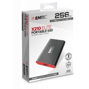 EMTEC X210 ELITE Portable SSD 256GB 3.2  Détail  ECSSD256GX210