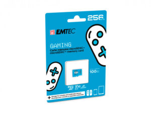 EMTEC 256GB microSDXC UHS-I U3 V30 46239 Carte mémoire de jeu  (Bleu)