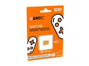 EMTEC 512GB microSDXC UHS-I U3 V30 Carte mémoire de jeu (Orange)