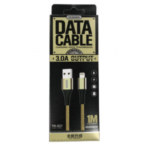 YK-Design 3.0A Data/Charging Cable YK-S27 Lightning (Gold)