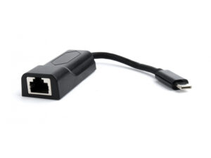 CableXpert Avec fil - USB Type-C - Ethernet - 1000 Mbit/s - Noir A-CM-LAN-01