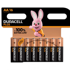Battery Duracell Alkaline Plus Extra Life MN1500/LR06 Mignon AA (16-Pack)