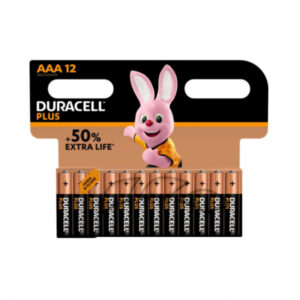 Battery Duracell Alkaline Plus Extra Life MN2400/LR03 Micro AAA (12-Pack)