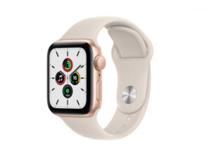 Apple Watch SE Alu Montre connectée 40mm Bracelet blanc et cadran rosegold iOS MKQ03FD/A