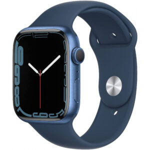 Apple Watch Series 7 GPS 45mm Blue Aluminium Case with Abyss Sport Band MKN83FD/A