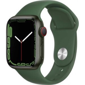 Apple Watch Series 7 GPS+ Cellular 41mm Green Aluminium Case with Clover Sport MKHT3FD/A