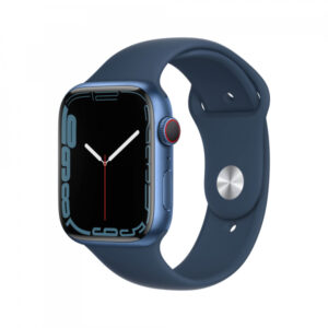 Apple Watch Series 7 GPS+ Cellular 45mm Blue Aluminium Case with Abyss Sport MKJT3FD/A