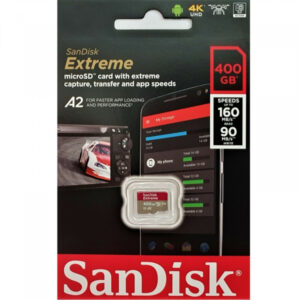 SanDisk 400 GB MicroSDXC Extreme R160/W90 Card - SDSQXA1-400G-GN6MN