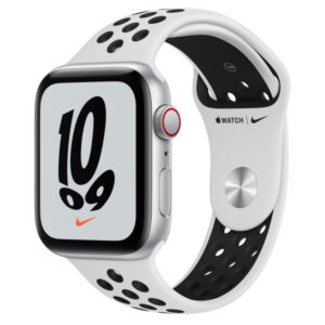 Apple Watch Nike SE GPS + Cellular 44mm Argent platinium/Noir - MKT63FD/A