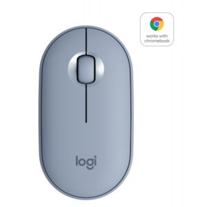 Logitech Souris sans fil Pebble M350 -Bluetooth - 1000 DPI  Bleu - 910-00571