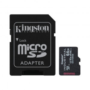 Kingston 64Go Industrial Carte microSDHC 100MB/s +Adaptateur SDCIT2/64GB