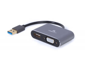 CableXpert USB-auf-HDMI+VGA-Display-Adapter