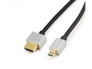Reekin Câble HDMI Ultra Slim Micro - 2m - FULL HD (Hi-Speed avec Ethernet)