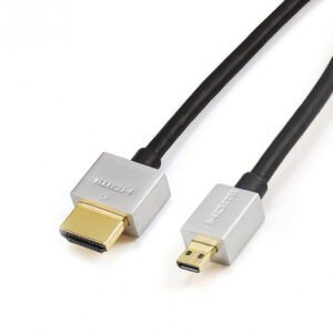 Reekin Câble HDMI Ultra Slim Micro - 2m - FULL HD (Hi-Speed avec Ethernet)