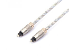 Reekin 1m SLIM Toslink Optical Audio Cable (Silver-Gold)