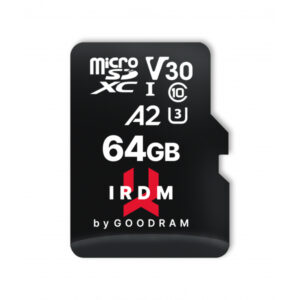 GOODRAM IRDM microSDXC 64GB V30 UHS-I U3 + adapter IR-M2AA-0640R12