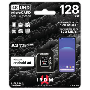 GOODRAM IRDM microSDXC 128GB V30 UHS-I U3 + adapter IR-M2AA-1280R12