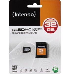 MicroSDHC 32GB Intenso + CL4 Adapter in Blister