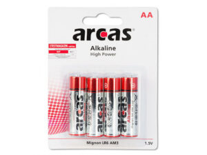 Pack de 4 piles Alcaline Mignon AA Arcas