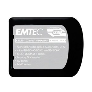 Lector multitarjeta EMTEC USB 3.0 para 76 formatos de tarjeta