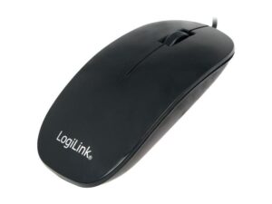 Mouse USB ottico LogiLink nero (ID0063)