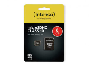 MicroSDHC 8GB Intenso + CL10 Adapter - In blister
