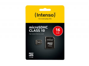 Adaptador MicroSDHC 16GB Intenso + CL10 - En blister