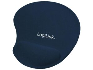Tappetino per mouse LogiLink blu con poggiamano in gel ID0027B